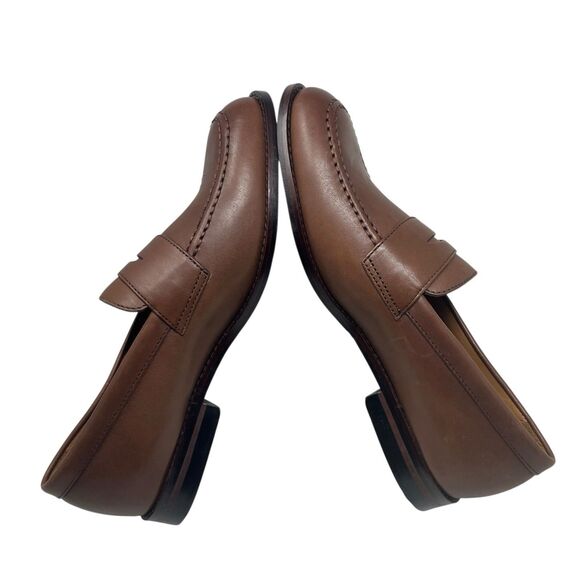 J Crew Brown Leather Business Casual Loafers AW268‎